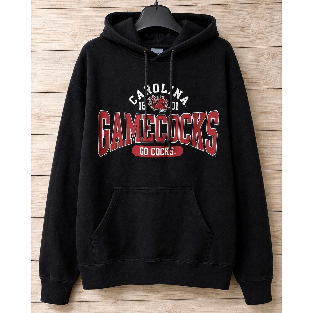 South Carolina Gamecocks Hoodie NCAA College Football Mens Large Black Soffe